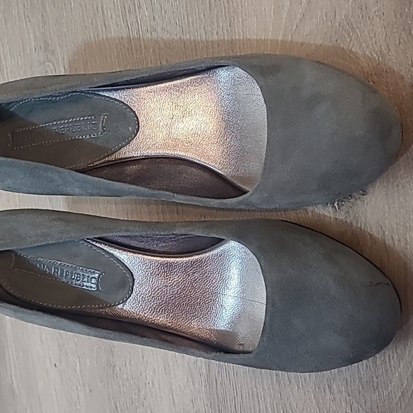 Banana republic gray suede upper 2.5 high pumps size 9 - Picture 8 of 10